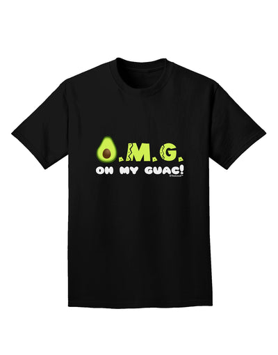 OMG - Oh My Guac - Guacamole Design Adult Dark T-Shirt by TooLoud-Mens T-Shirt-TooLoud-Black-Small-Davson Sales