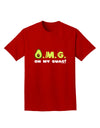 OMG - Oh My Guac - Guacamole Design Adult Dark T-Shirt by TooLoud-Mens T-Shirt-TooLoud-Red-Small-Davson Sales