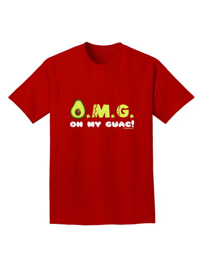 OMG - Oh My Guac - Guacamole Design Adult Dark T-Shirt by TooLoud-Mens T-Shirt-TooLoud-Red-Small-Davson Sales