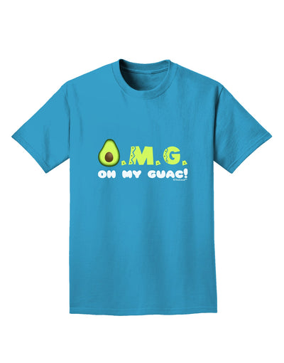 OMG - Oh My Guac - Guacamole Design Adult Dark T-Shirt by TooLoud-Mens T-Shirt-TooLoud-Turquoise-Small-Davson Sales