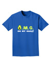 OMG - Oh My Guac - Guacamole Design Adult Dark T-Shirt by TooLoud-Mens T-Shirt-TooLoud-Royal-Blue-Small-Davson Sales