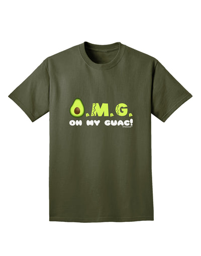 OMG - Oh My Guac - Guacamole Design Adult Dark T-Shirt by TooLoud-Mens T-Shirt-TooLoud-Military-Green-Small-Davson Sales