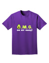 OMG - Oh My Guac - Guacamole Design Adult Dark T-Shirt by TooLoud-Mens T-Shirt-TooLoud-Purple-Small-Davson Sales