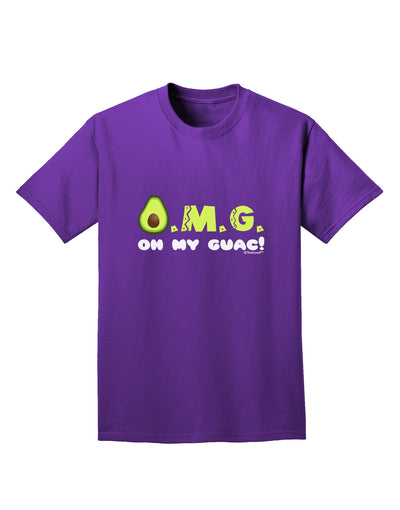 OMG - Oh My Guac - Guacamole Design Adult Dark T-Shirt by TooLoud-Mens T-Shirt-TooLoud-Purple-Small-Davson Sales