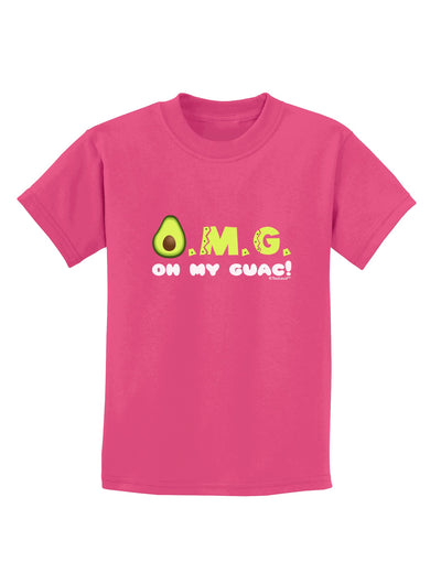 OMG - Oh My Guac - Guacamole Design Childrens Dark T-Shirt by TooLoud-Childrens T-Shirt-TooLoud-Sangria-X-Small-Davson Sales