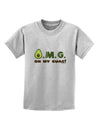 OMG - Oh My Guac - Guacamole Design Childrens T-Shirt by TooLoud-Childrens T-Shirt-TooLoud-AshGray-X-Small-Davson Sales