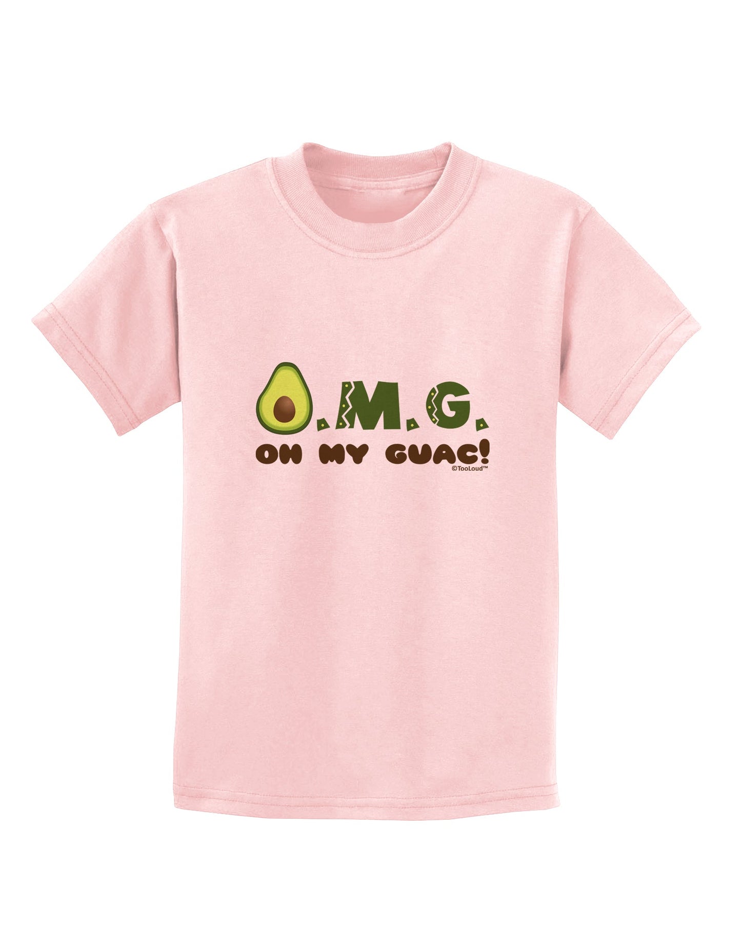 OMG - Oh My Guac - Guacamole Design Childrens T-Shirt by TooLoud-Childrens T-Shirt-TooLoud-PalePink-X-Small-Davson Sales