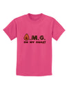 OMG - Oh My Guac - Guacamole Design Childrens T-Shirt by TooLoud-Childrens T-Shirt-TooLoud-Sangria-X-Small-Davson Sales