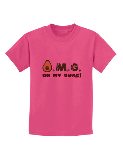 OMG - Oh My Guac - Guacamole Design Childrens T-Shirt by TooLoud-Childrens T-Shirt-TooLoud-Sangria-X-Small-Davson Sales