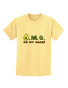 OMG - Oh My Guac - Guacamole Design Childrens T-Shirt by TooLoud-Childrens T-Shirt-TooLoud-Daffodil-Yellow-X-Small-Davson Sales