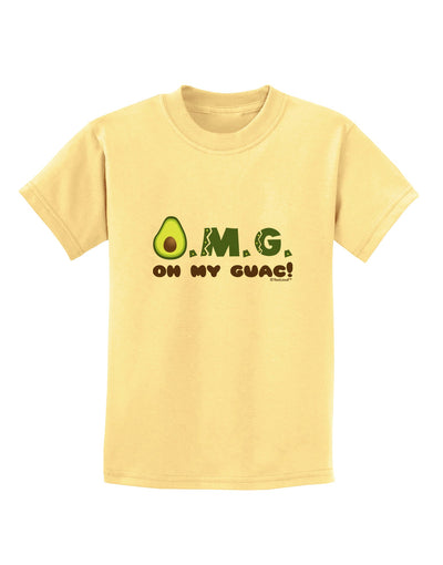 OMG - Oh My Guac - Guacamole Design Childrens T-Shirt by TooLoud-Childrens T-Shirt-TooLoud-Daffodil-Yellow-X-Small-Davson Sales