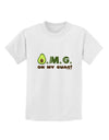 OMG - Oh My Guac - Guacamole Design Childrens T-Shirt by TooLoud-Childrens T-Shirt-TooLoud-White-X-Small-Davson Sales