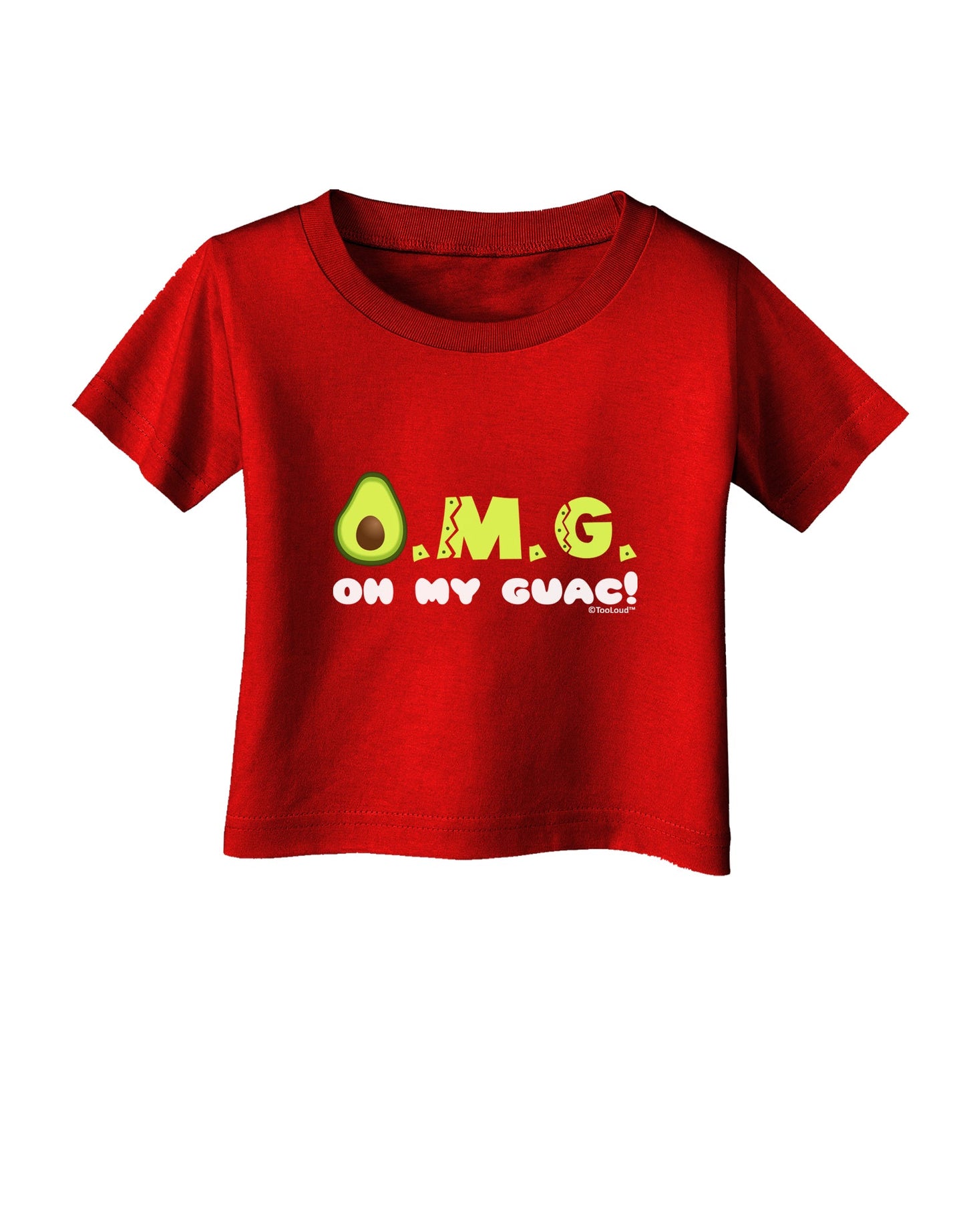 OMG - Oh My Guac - Guacamole Design Infant T-Shirt Dark by TooLoud-Infant T-Shirt-TooLoud-Red-06-Months-Davson Sales