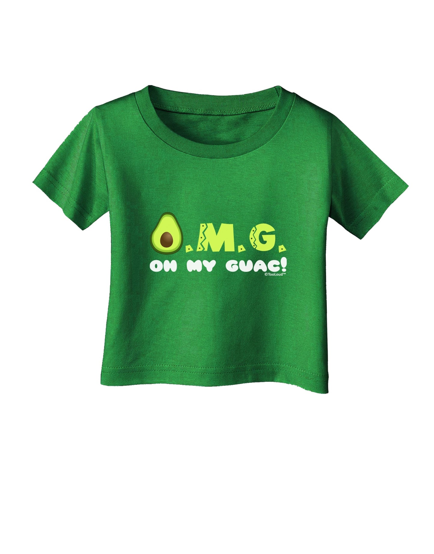 OMG - Oh My Guac - Guacamole Design Infant T-Shirt Dark by TooLoud-Infant T-Shirt-TooLoud-Clover-Green-06-Months-Davson Sales