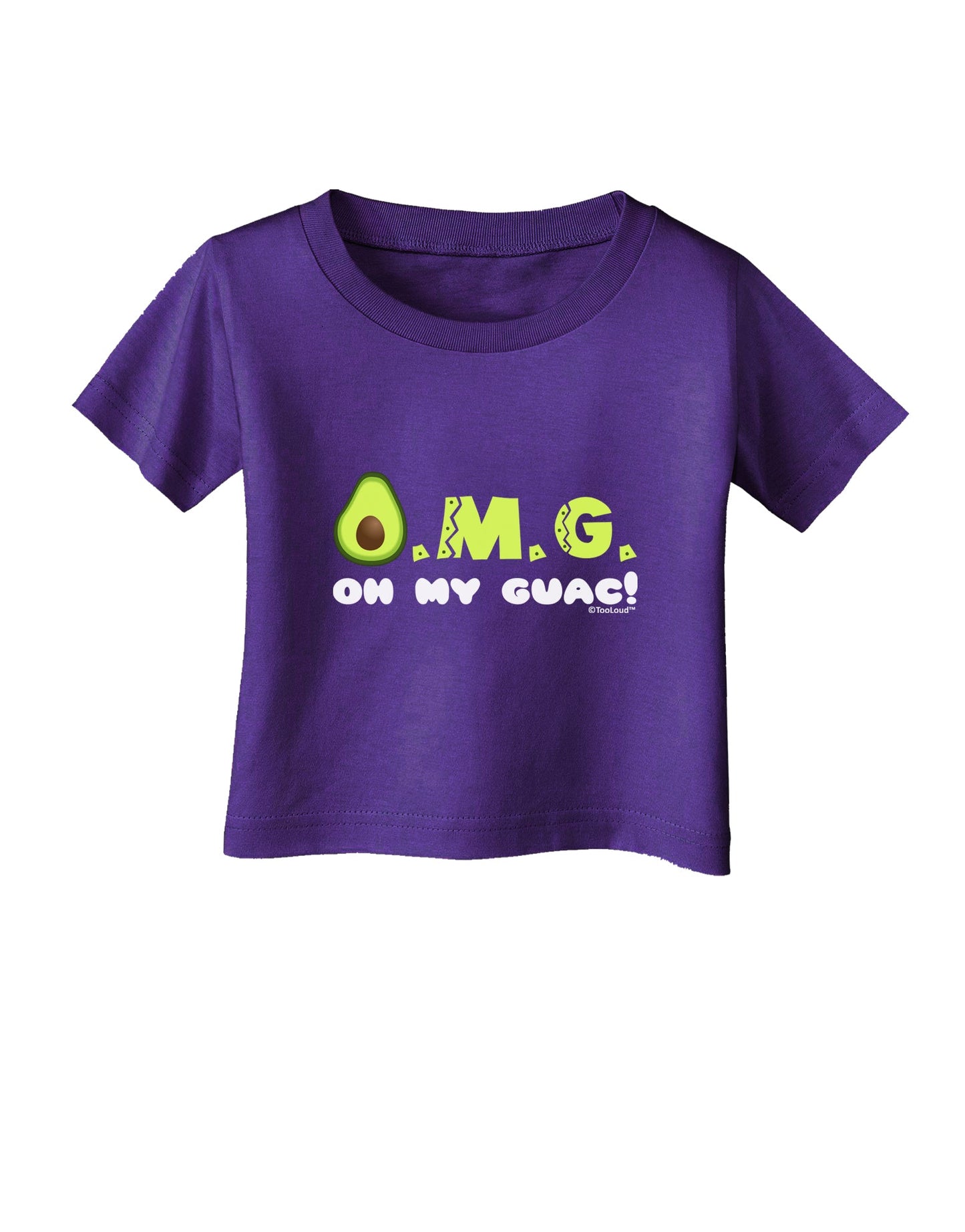 OMG - Oh My Guac - Guacamole Design Infant T-Shirt Dark by TooLoud-Infant T-Shirt-TooLoud-Purple-06-Months-Davson Sales