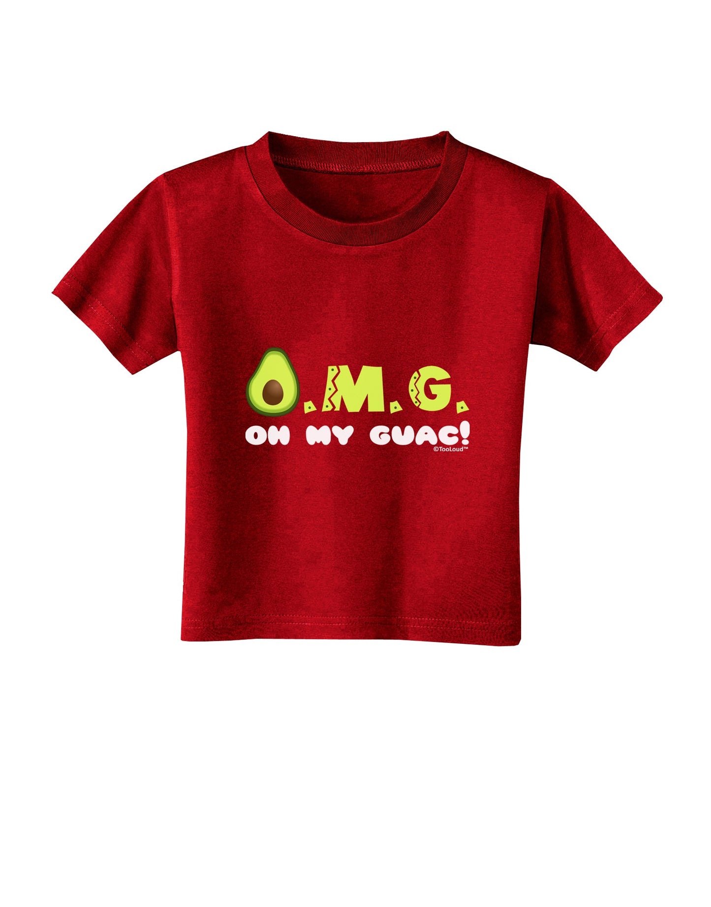 OMG - Oh My Guac - Guacamole Design Toddler T-Shirt Dark by TooLoud-Toddler T-Shirt-TooLoud-Red-2T-Davson Sales