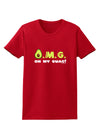 OMG - Oh My Guac - Guacamole Design Womens Dark T-Shirt by TooLoud-Womens T-Shirt-TooLoud-Red-X-Small-Davson Sales