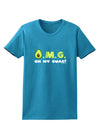 OMG - Oh My Guac - Guacamole Design Womens Dark T-Shirt by TooLoud-Womens T-Shirt-TooLoud-Turquoise-X-Small-Davson Sales