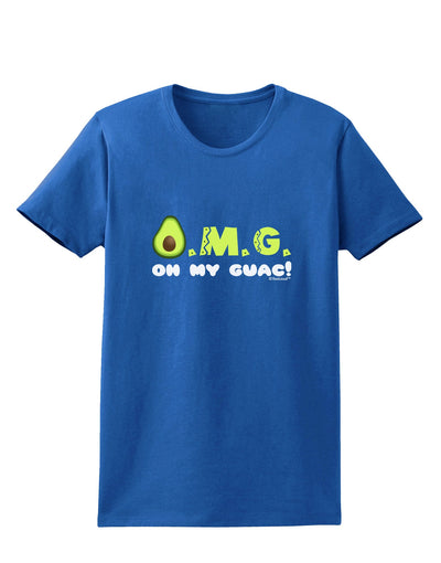 OMG - Oh My Guac - Guacamole Design Womens Dark T-Shirt by TooLoud-Womens T-Shirt-TooLoud-Royal-Blue-X-Small-Davson Sales