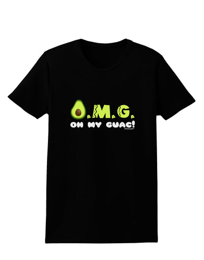 OMG - Oh My Guac - Guacamole Design Womens Dark T-Shirt by TooLoud-Womens T-Shirt-TooLoud-Black-X-Small-Davson Sales