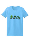 OMG - Oh My Guac - Guacamole Design Womens T-Shirt by TooLoud-Womens T-Shirt-TooLoud-Aquatic-Blue-X-Small-Davson Sales