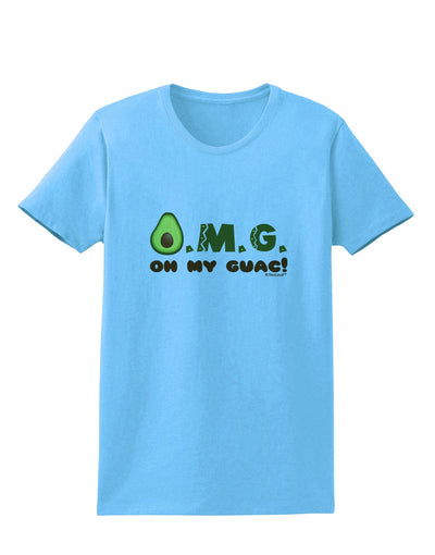 OMG - Oh My Guac - Guacamole Design Womens T-Shirt by TooLoud-Womens T-Shirt-TooLoud-Aquatic-Blue-X-Small-Davson Sales