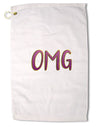 OMG Premium Cotton Golf Towel - 16 x 25 inch by TooLoud-Golf Towel-TooLoud-16x25"-Davson Sales