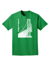 Oakland Text Bay Bridge Adult Dark T-Shirt-Mens T-Shirt-TooLoud-Kelly-Green-Small-Davson Sales