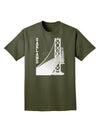 Oakland Text Bay Bridge Adult Dark T-Shirt-Mens T-Shirt-TooLoud-Military-Green-Small-Davson Sales