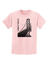 Oakland Text Bay Bridge Childrens T-Shirt-Childrens T-Shirt-TooLoud-PalePink-X-Small-Davson Sales