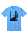 Oakland Text Bay Bridge - Premium Adult T-Shirt Collection-Mens T-shirts-TooLoud-Aquatic-Blue-Small-Davson Sales