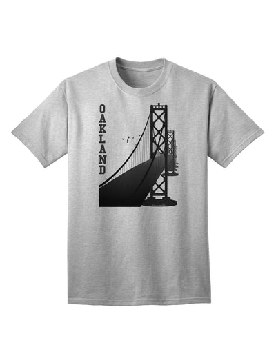 Oakland Text Bay Bridge - Premium Adult T-Shirt Collection-Mens T-shirts-TooLoud-AshGray-Small-Davson Sales