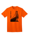 Oakland Text Bay Bridge - Premium Adult T-Shirt Collection-Mens T-shirts-TooLoud-Orange-Small-Davson Sales