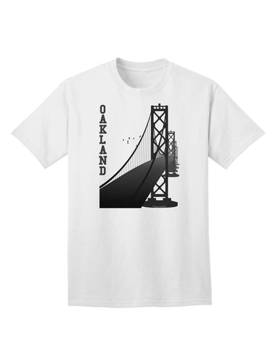 Oakland Text Bay Bridge - Premium Adult T-Shirt Collection-Mens T-shirts-TooLoud-White-Small-Davson Sales