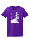 Oakland Text Bay Bridge Womens Dark T-Shirt-TooLoud-Purple-X-Small-Davson Sales