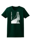 Oakland Text Bay Bridge Womens Dark T-Shirt-TooLoud-Forest-Green-Small-Davson Sales