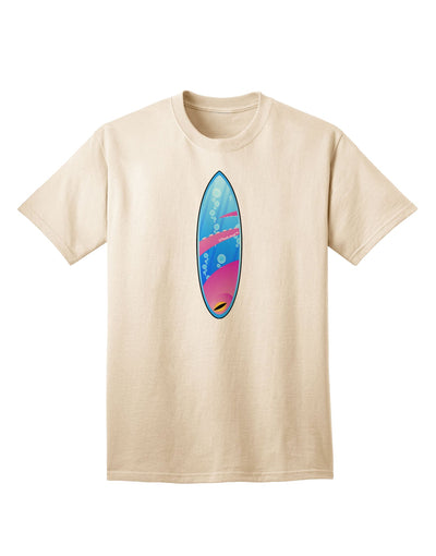 Octopus Surfboard Adult T-Shirt - A Stylish Addition to Your Wardrobe by TooLoud-Mens T-shirts-TooLoud-Natural-Small-Davson Sales