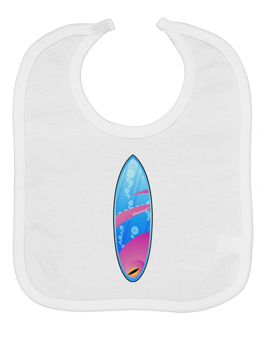 Octopus Surfboard Baby Bib by TooLoud