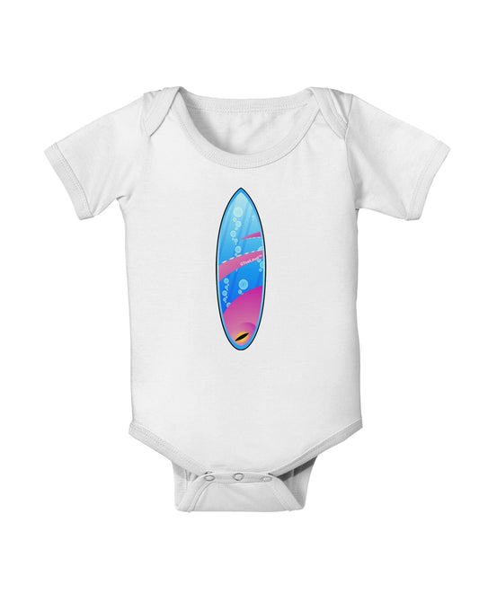 Octopus Surfboard Baby Romper Bodysuit by TooLoud-Baby Romper-TooLoud-White-06-Months-Davson Sales