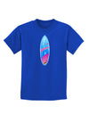 Octopus Surfboard Childrens Dark T-Shirt by TooLoud-Childrens T-Shirt-TooLoud-Royal-Blue-X-Small-Davson Sales