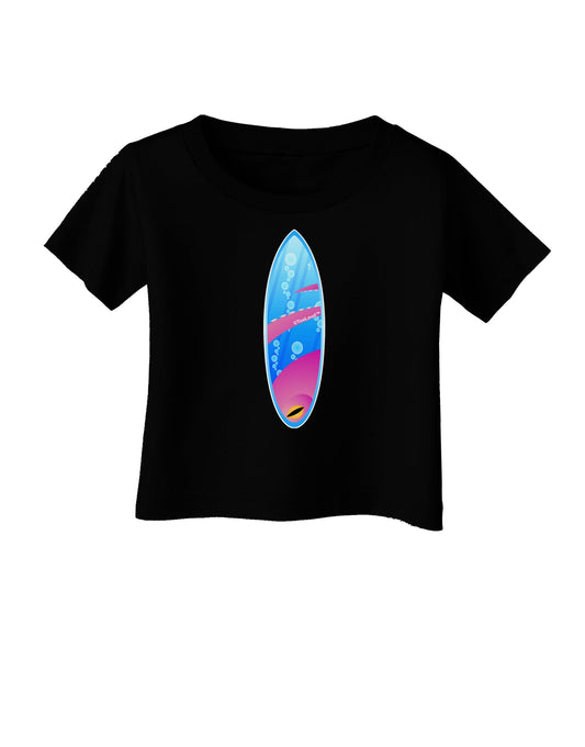 Octopus Surfboard Infant T-Shirt Dark by TooLoud-Infant T-Shirt-TooLoud-Black-06-Months-Davson Sales