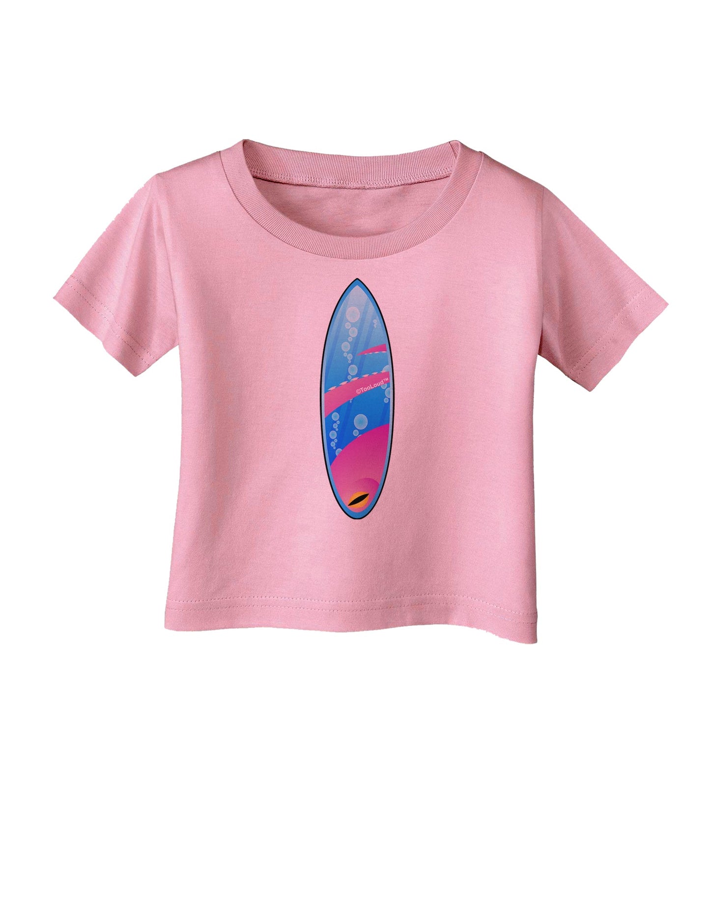 Octopus Surfboard Infant T-Shirt by TooLoud-Infant T-Shirt-TooLoud-Candy-Pink-06-Months-Davson Sales