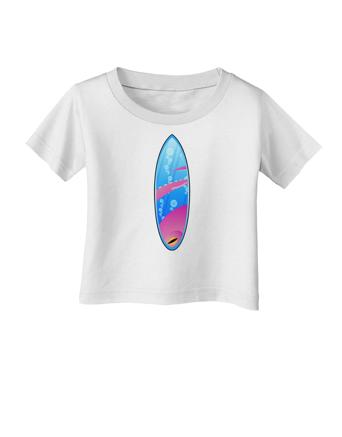 Octopus Surfboard Infant T-Shirt by TooLoud-Infant T-Shirt-TooLoud-White-06-Months-Davson Sales