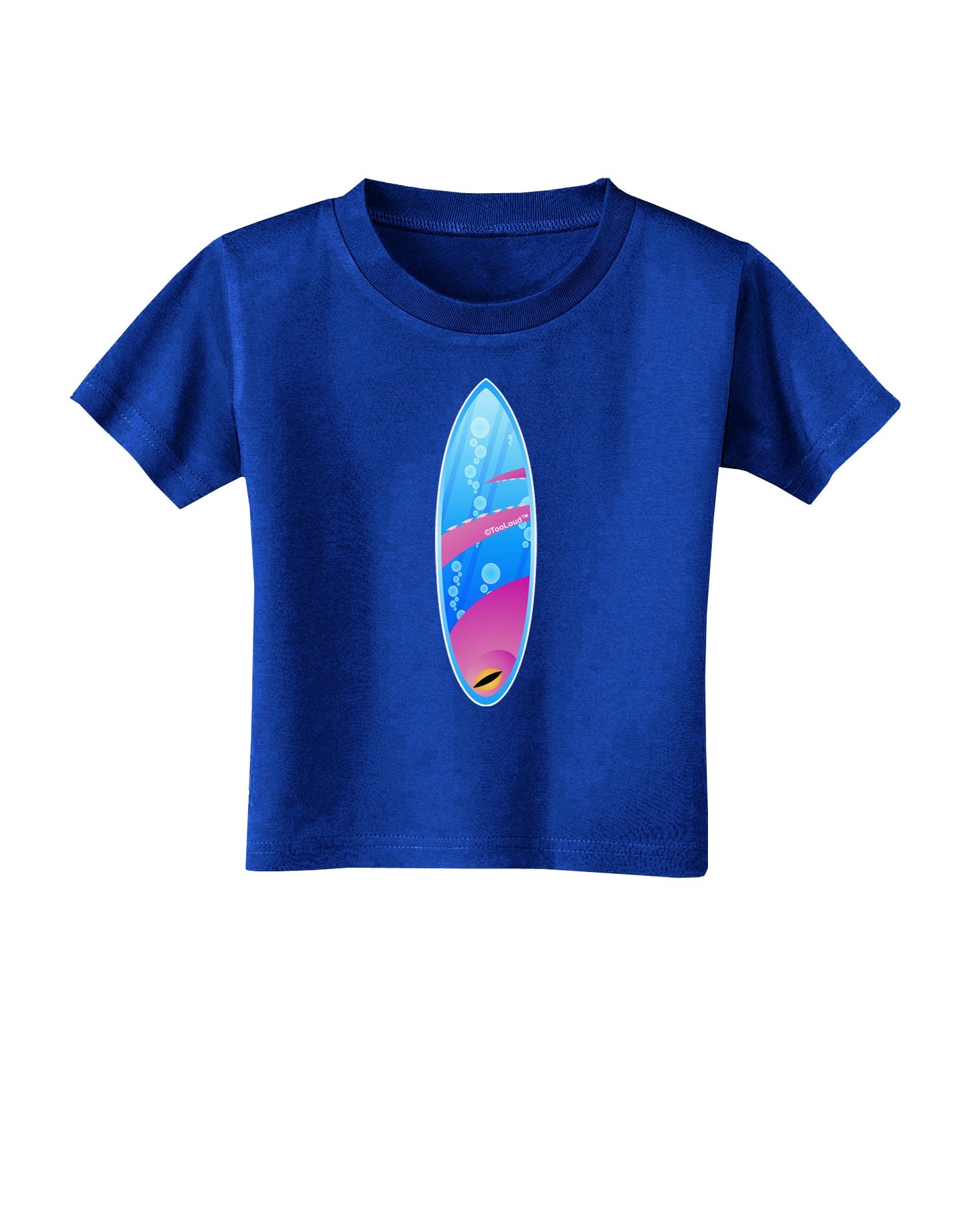 Octopus Surfboard Toddler T-Shirt Dark by TooLoud-Toddler T-Shirt-TooLoud-Royal-Blue-2T-Davson Sales