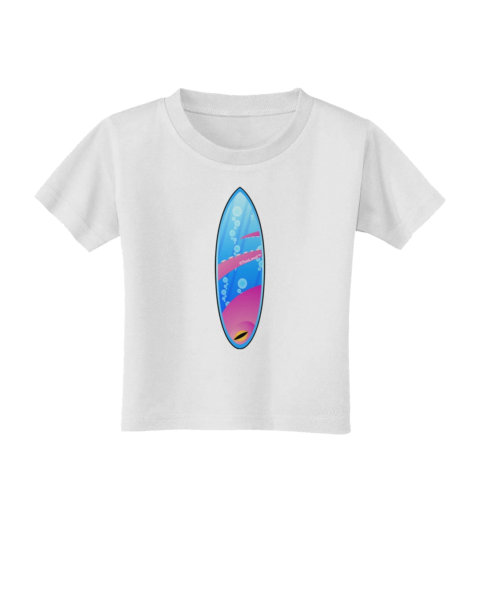 Octopus Surfboard Toddler T-Shirt by TooLoud-Toddler T-Shirt-TooLoud-White-2T-Davson Sales