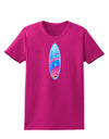 Octopus Surfboard Womens Dark T-Shirt by TooLoud-Womens T-Shirt-TooLoud-Hot-Pink-Small-Davson Sales