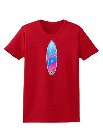 Octopus Surfboard Womens Dark T-Shirt by TooLoud-Womens T-Shirt-TooLoud-Red-X-Small-Davson Sales