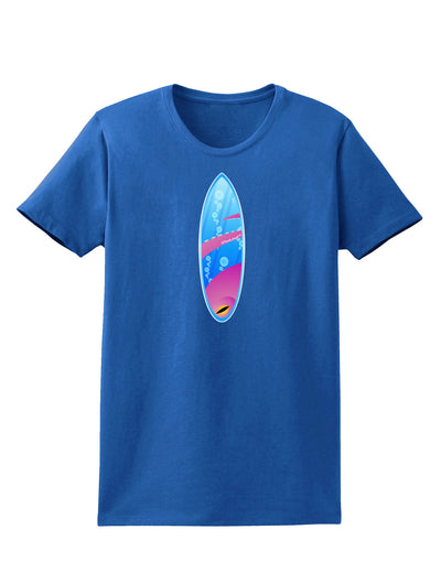 Octopus Surfboard Womens Dark T-Shirt by TooLoud-Womens T-Shirt-TooLoud-Royal-Blue-X-Small-Davson Sales