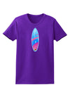 Octopus Surfboard Womens Dark T-Shirt by TooLoud-Womens T-Shirt-TooLoud-Purple-X-Small-Davson Sales