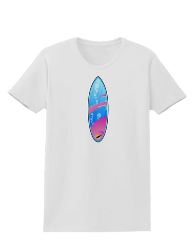 Octopus Surfboard Womens T-Shirt by TooLoud-Womens T-Shirt-TooLoud-White-X-Small-Davson Sales